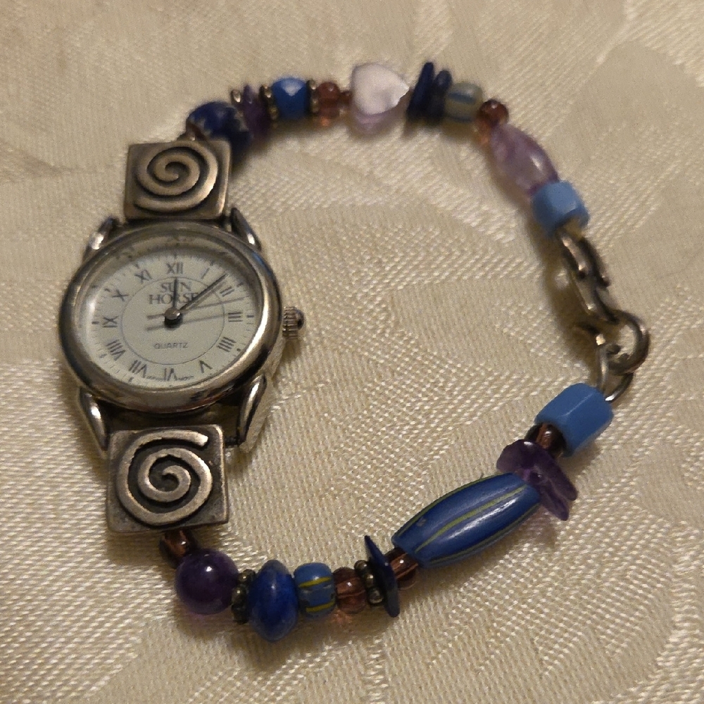 Jes Maharry Sun Horse Silver Cast Watch
